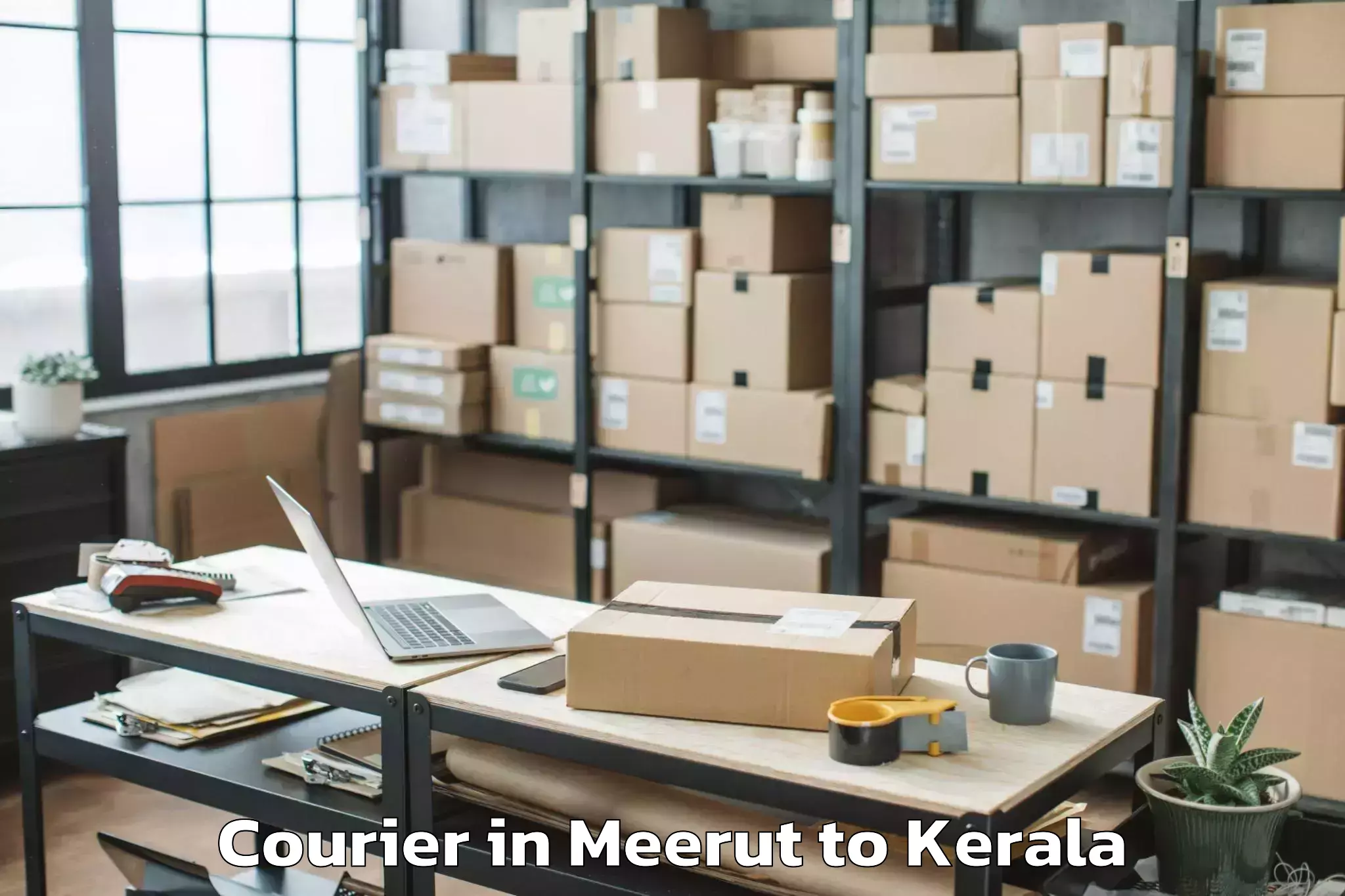 Reliable Meerut to Thrissur Courier